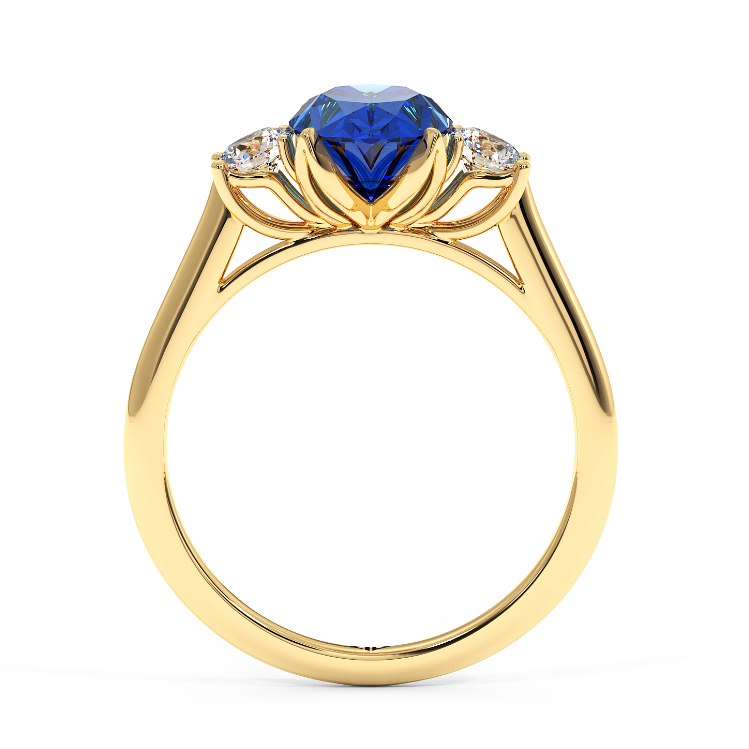 18K Yellow Gold Dolce Engagement Ring