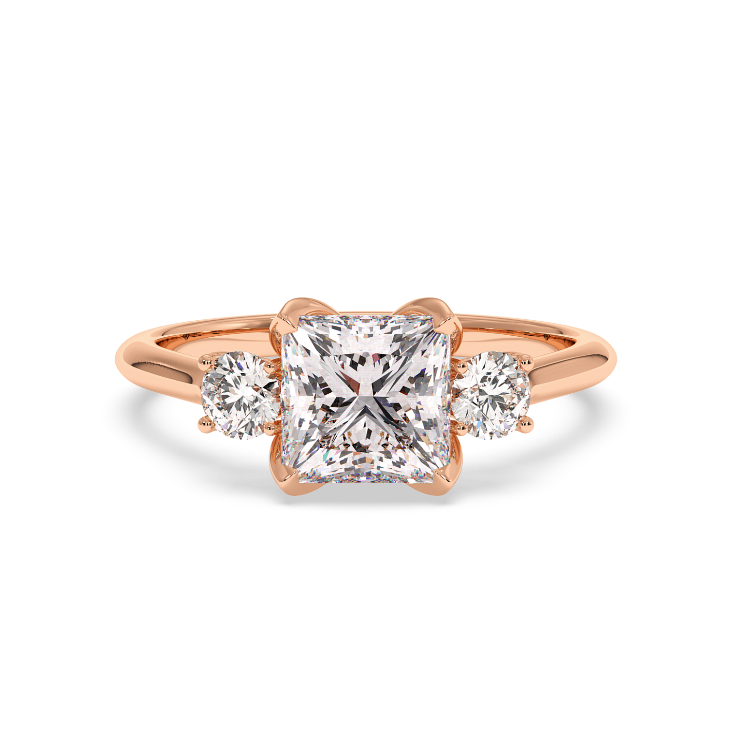 18K Rose Gold Dolce Engagement Ring