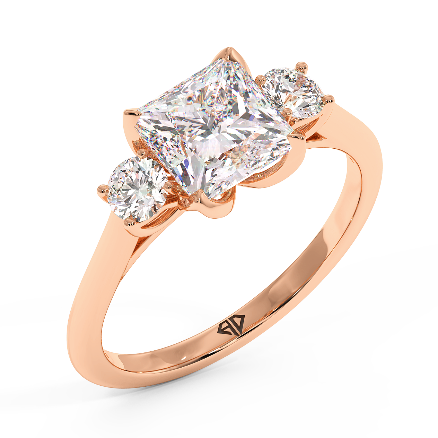 18K Rose Gold Dolce Engagement Ring