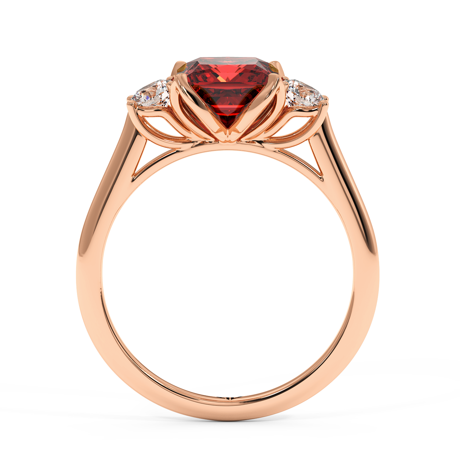 18K Rose Gold Dolce Engagement Ring