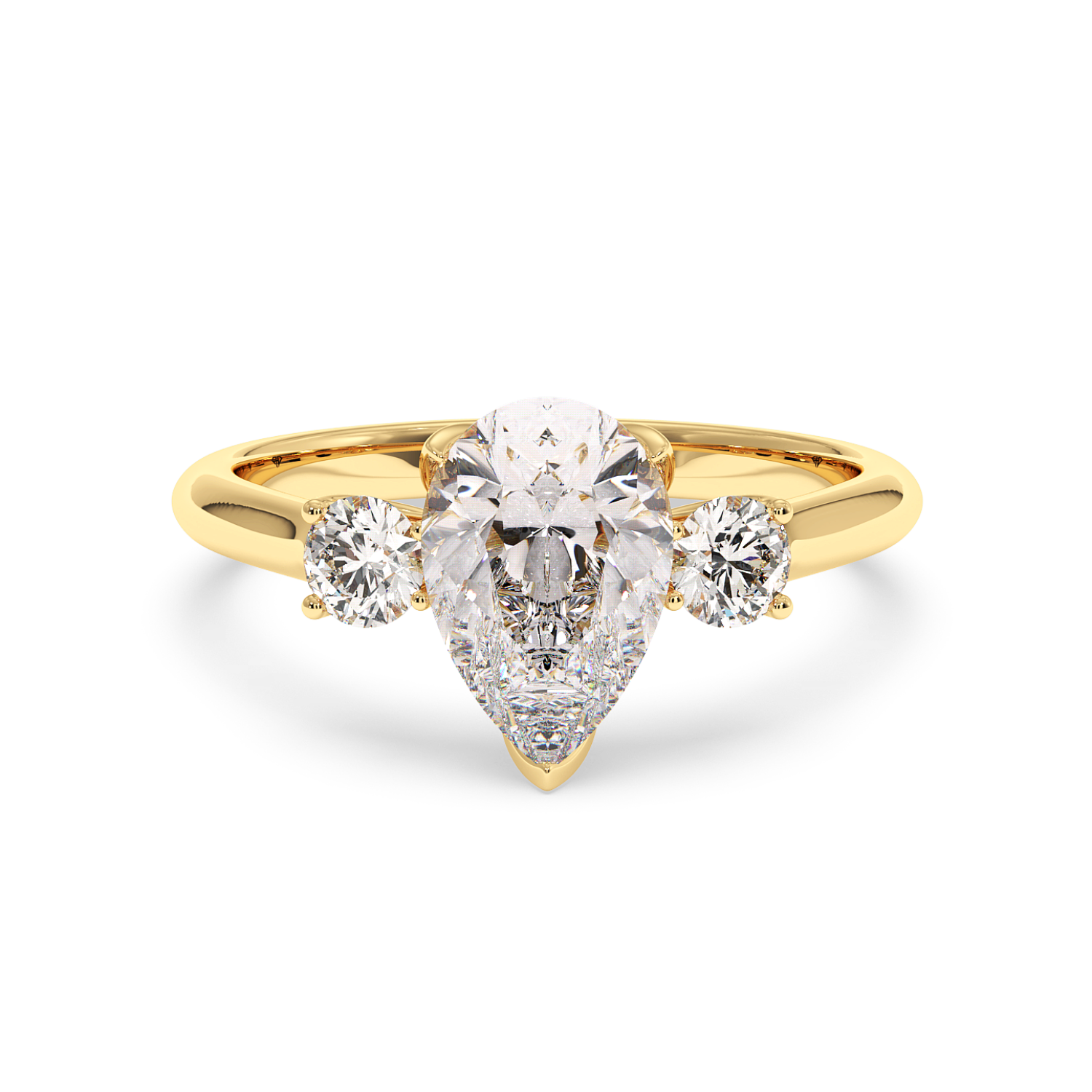 18K Yellow Gold Dolce Engagement Ring