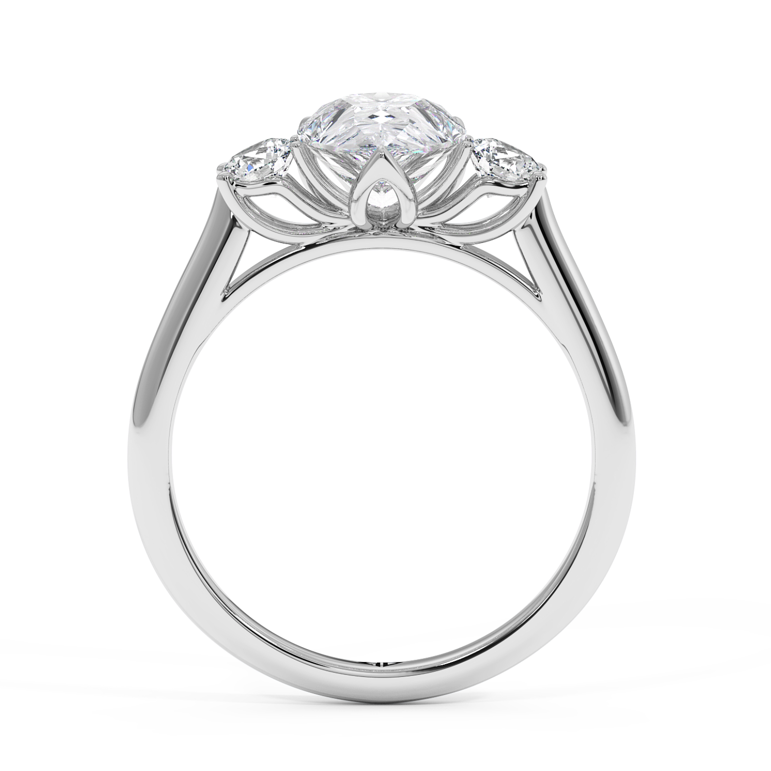 18K White Gold Dolce Engagement Ring