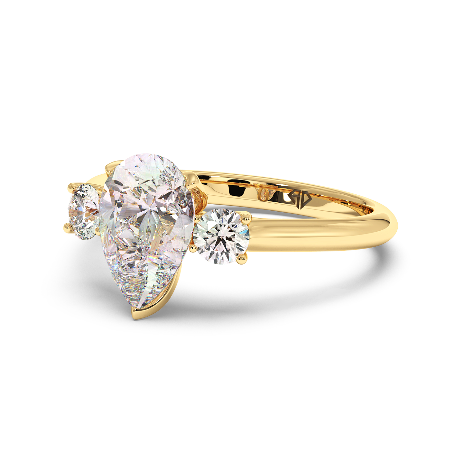 18K Yellow Gold Dolce Engagement Ring