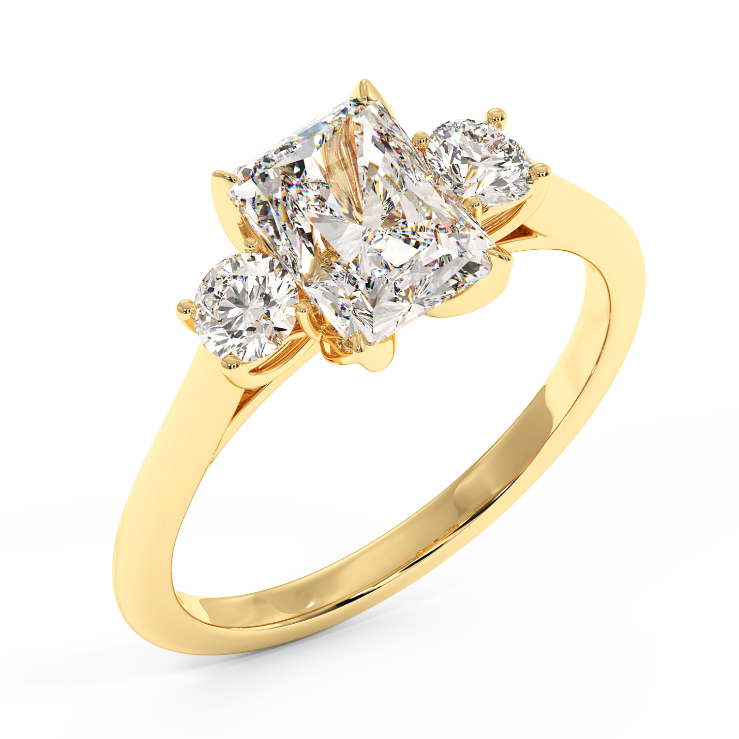 18K Yellow Gold Dolce Engagement Ring