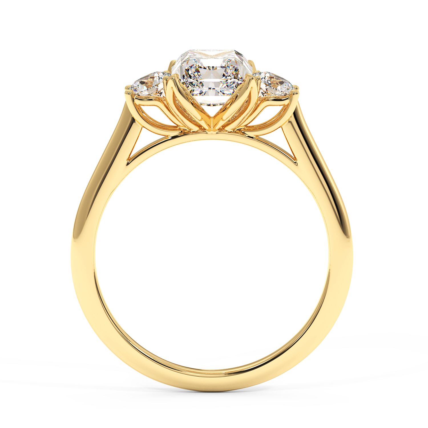 18K Yellow Gold Dolce Engagement Ring