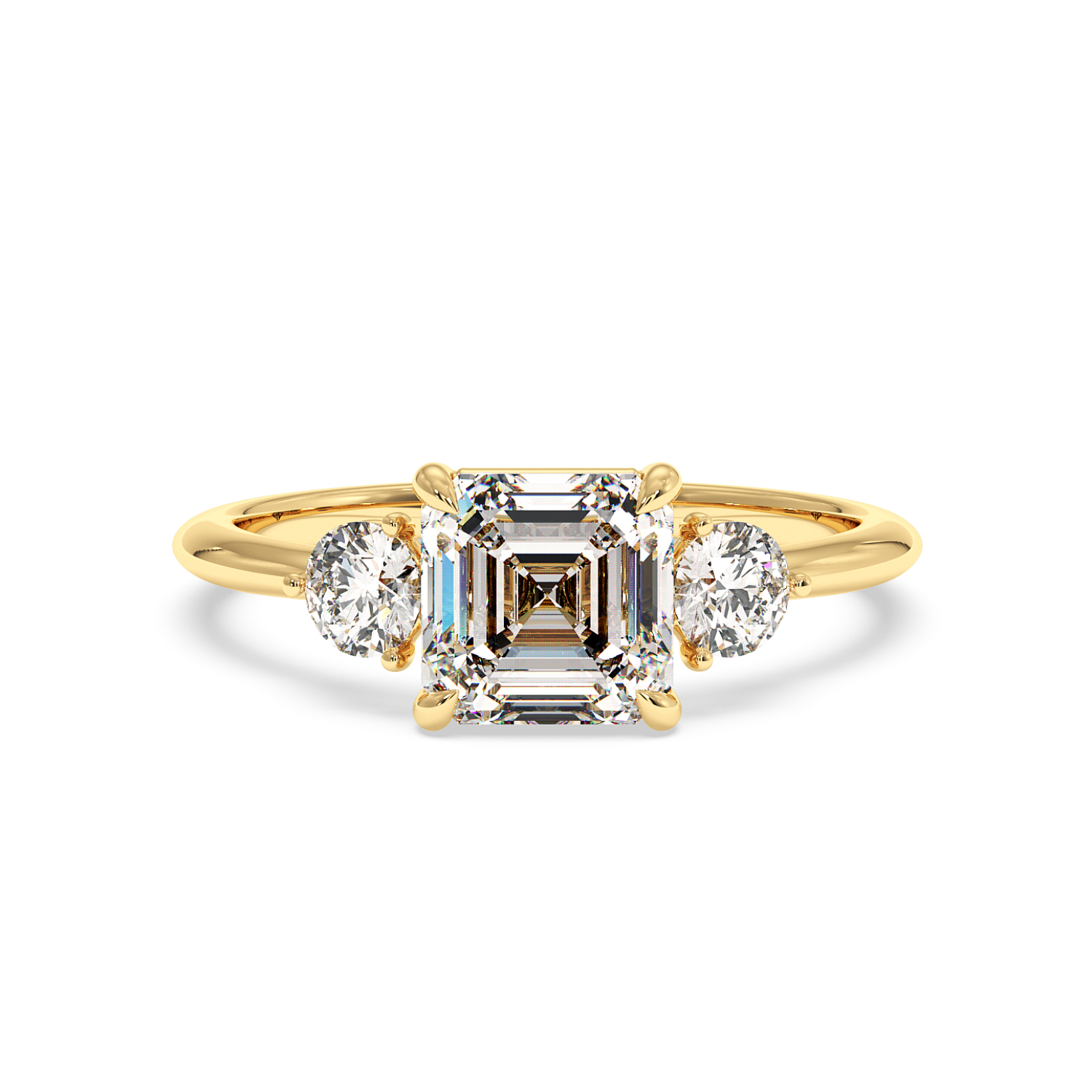 18K Yellow Gold Aida Engagement Ring