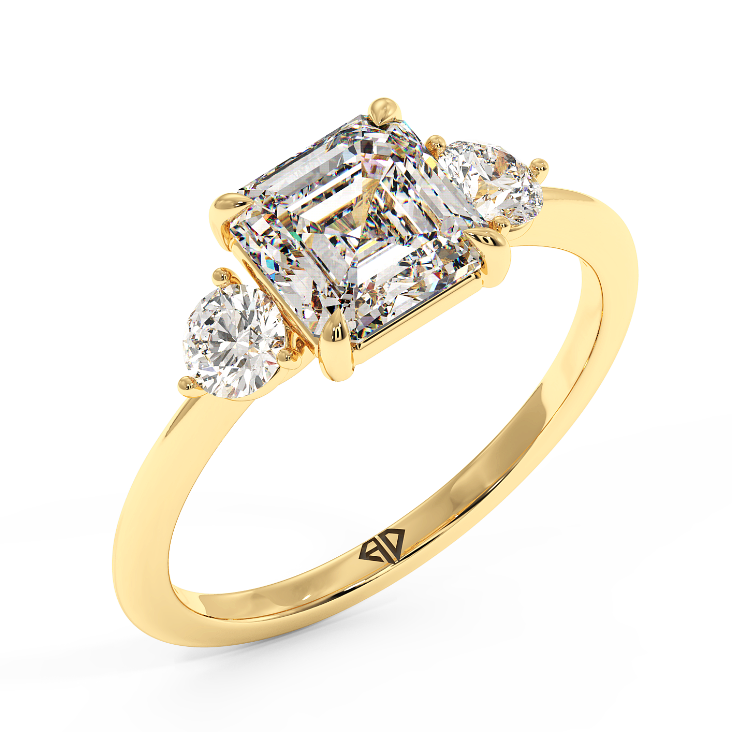 18K Yellow Gold Aida Engagement Ring