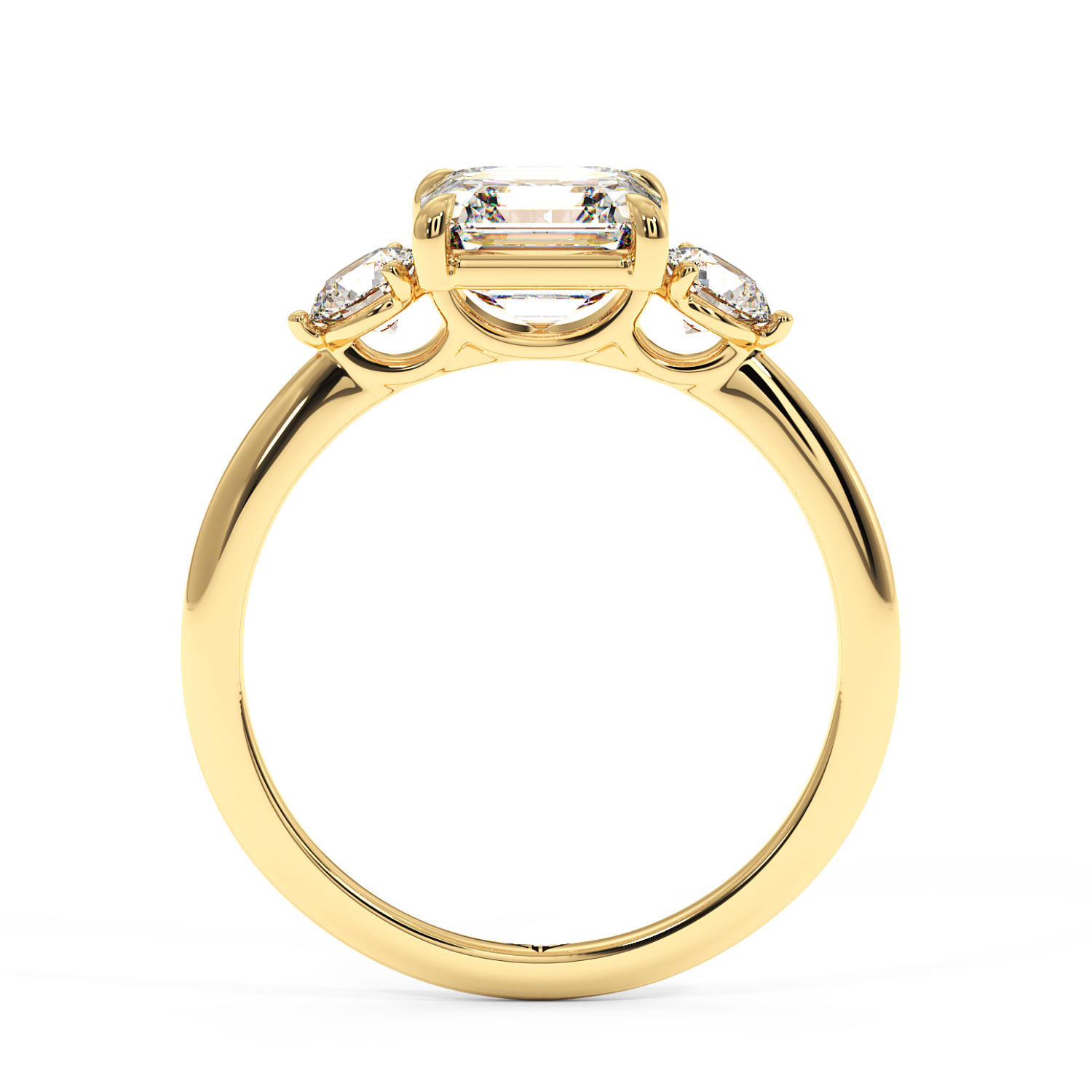 18K Yellow Gold Aida Engagement Ring