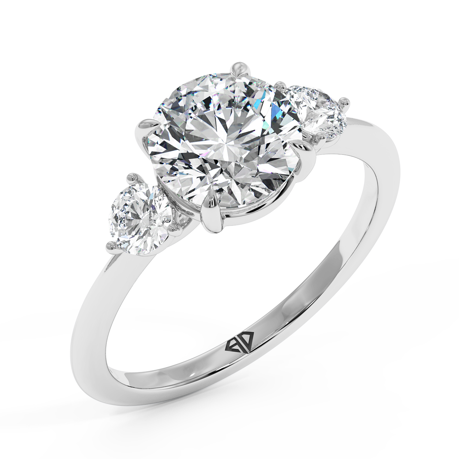 18K White Gold Aida Engagement Ring