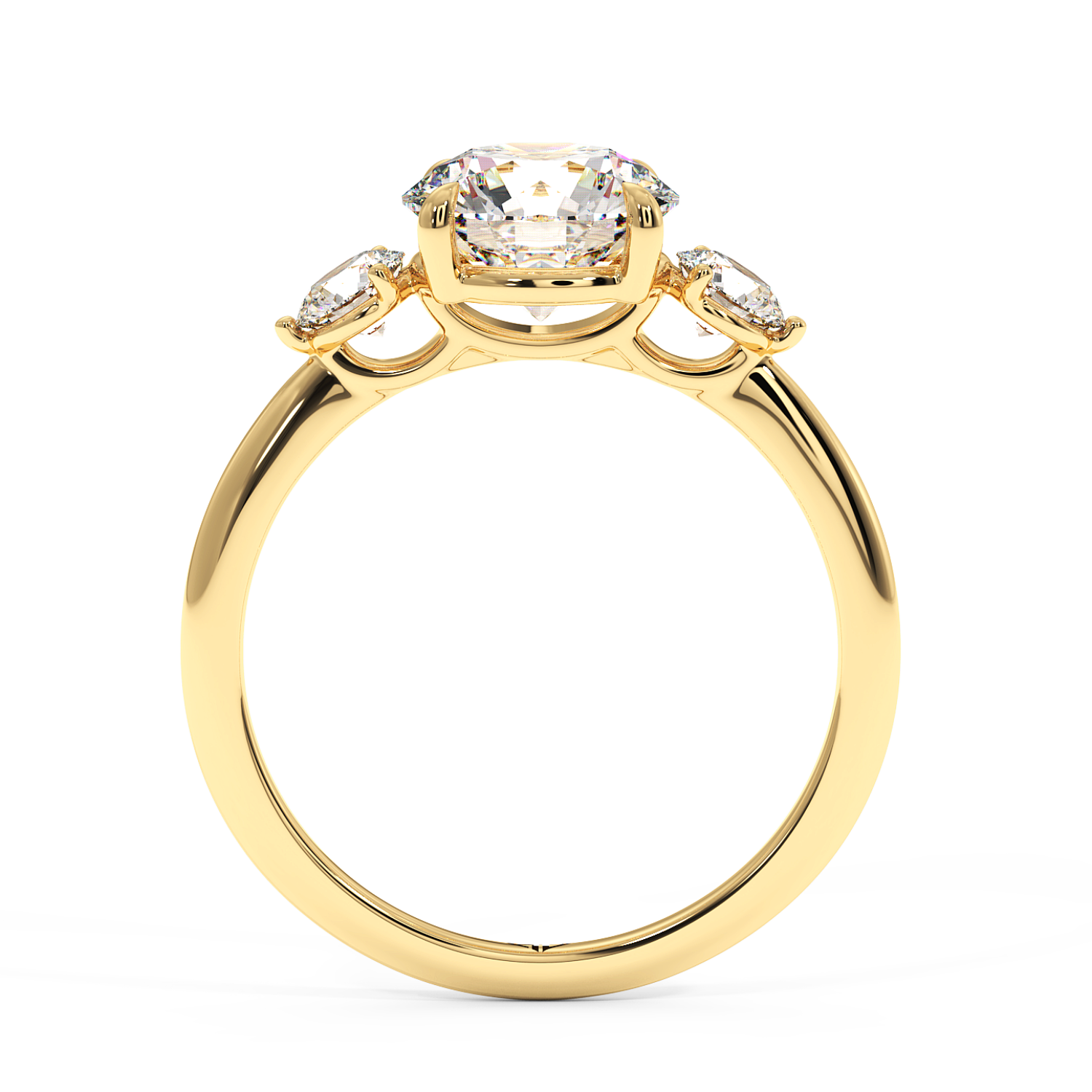 18K Yellow Gold Aida Engagement Ring