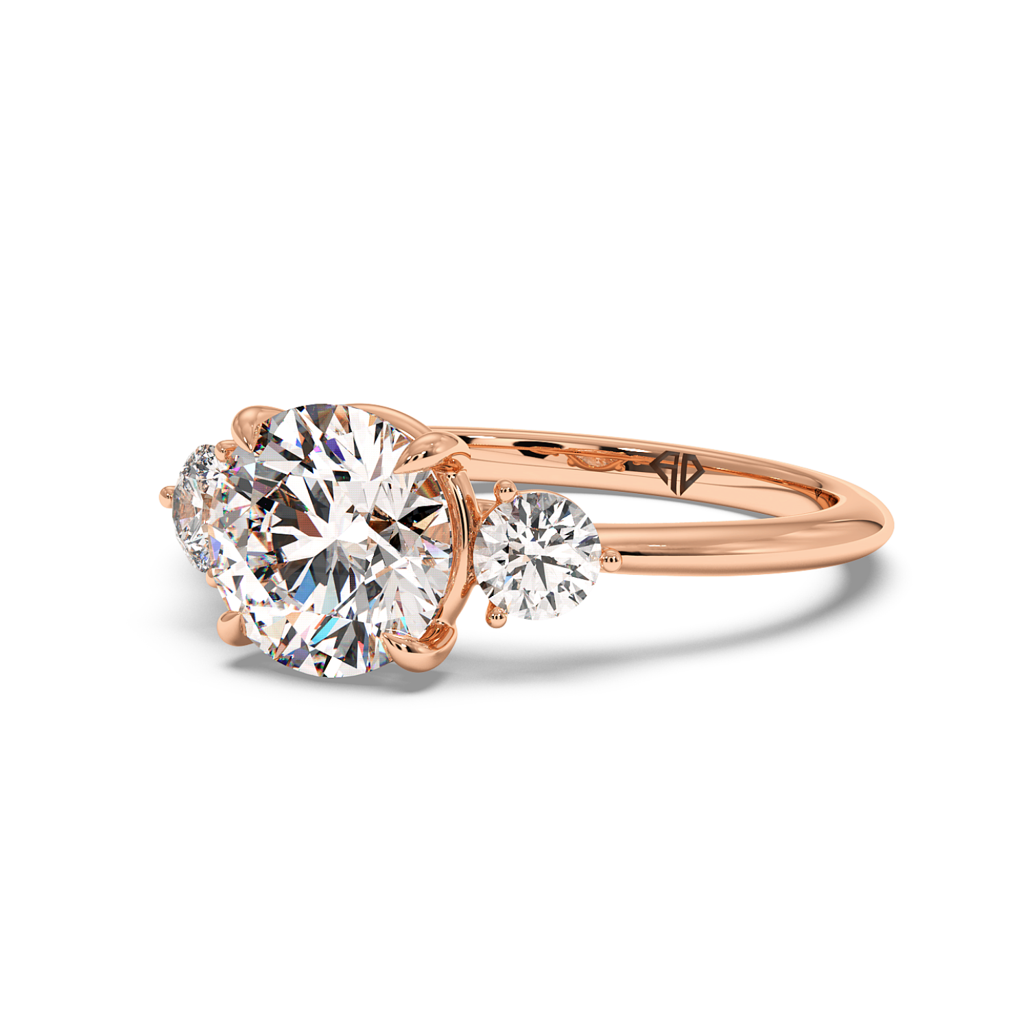 18K Rose Gold Aida Engagement Ring