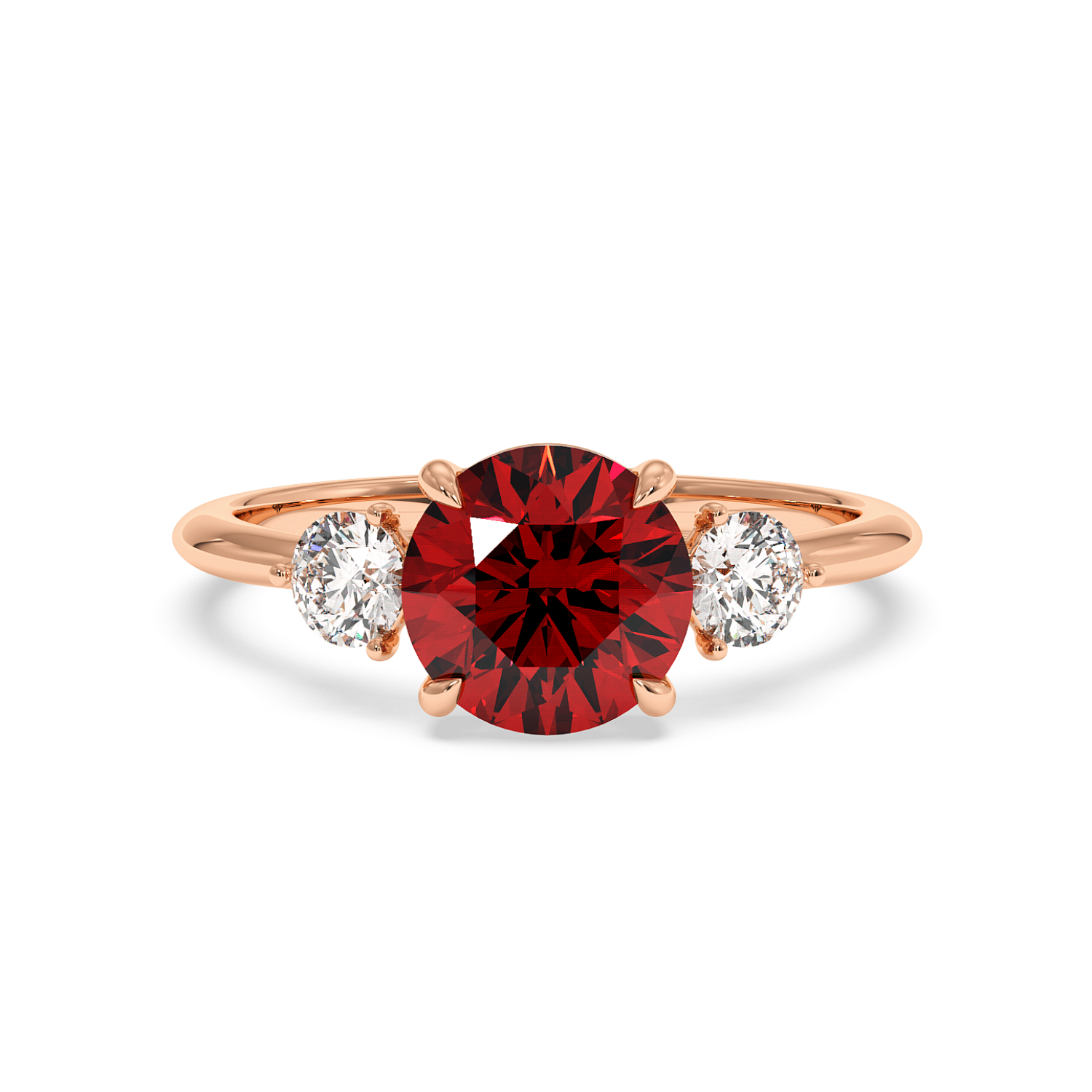 18K Rose Gold Aida Engagement Ring