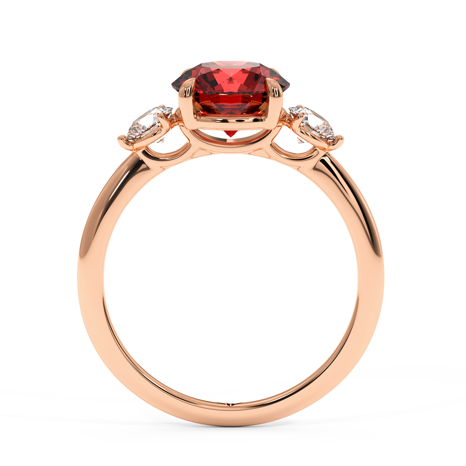 18K Rose Gold Aida Engagement Ring