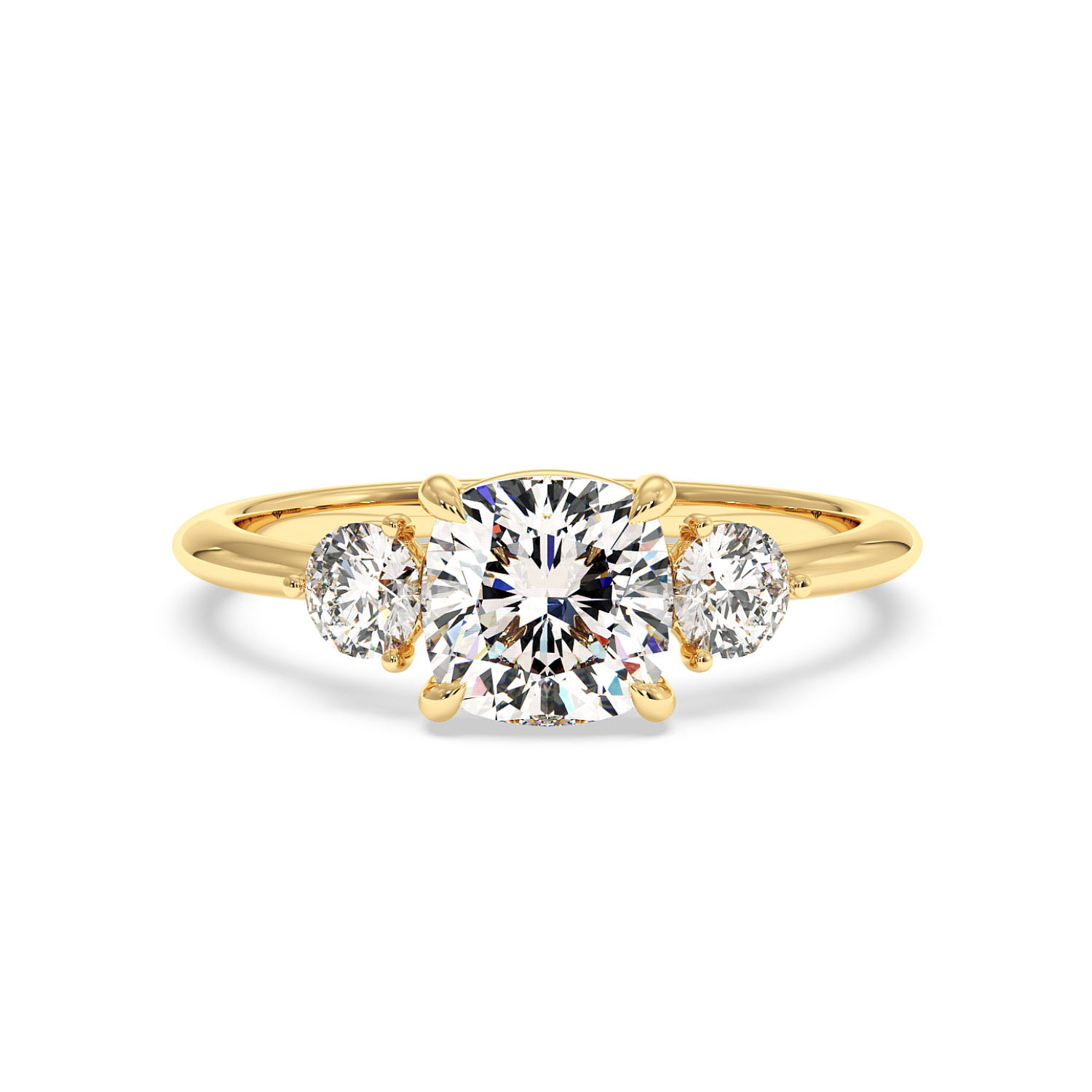 18K Yellow Gold Aida Engagement Ring