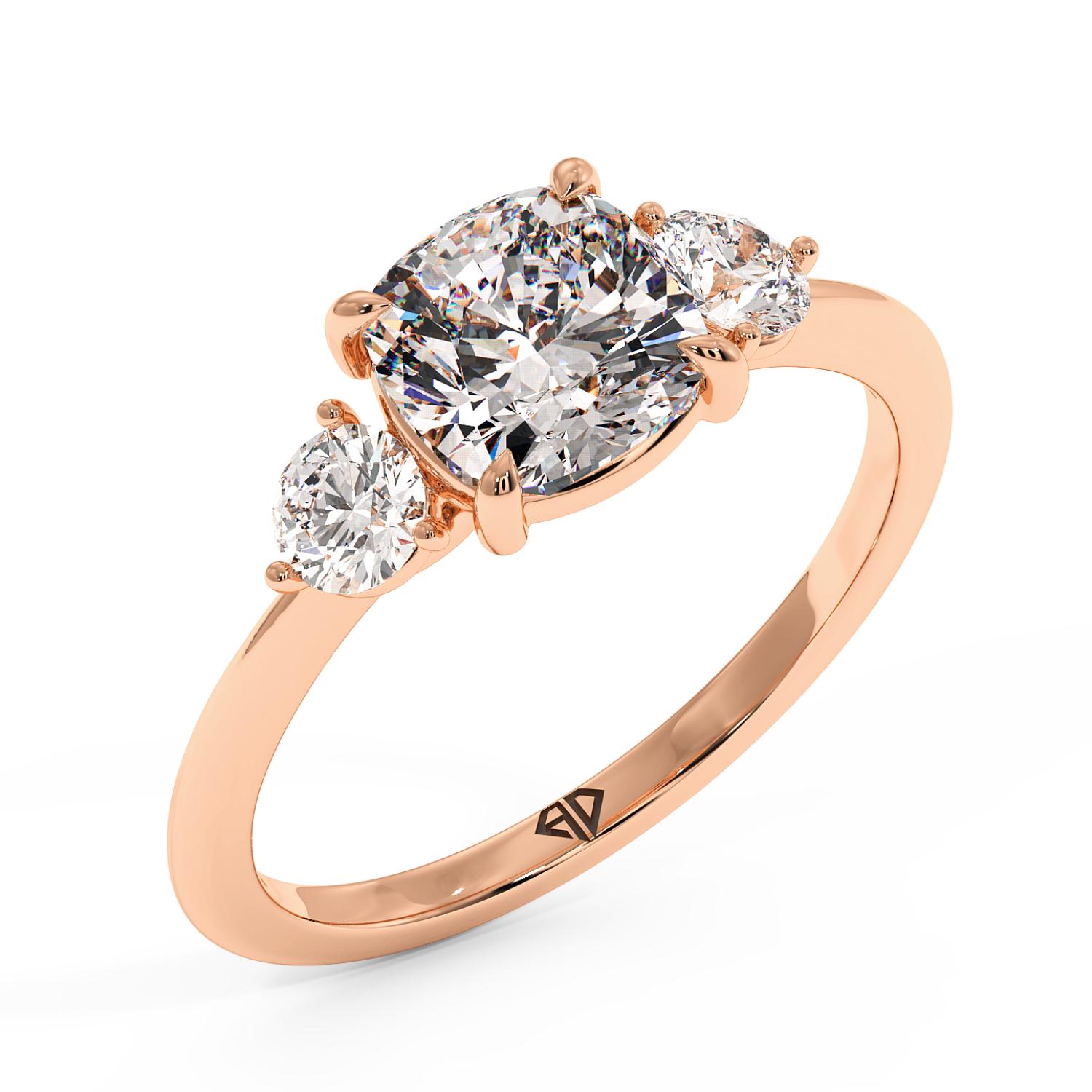 18K Rose Gold Aida Engagement Ring