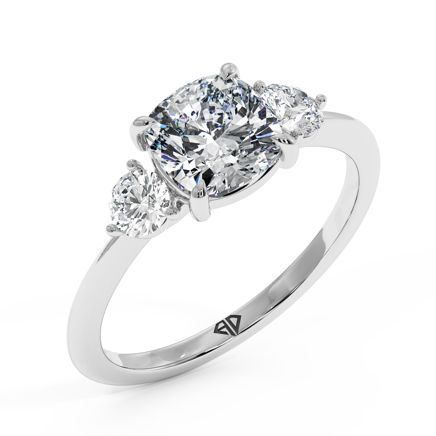 18K White Gold Aida Engagement Ring