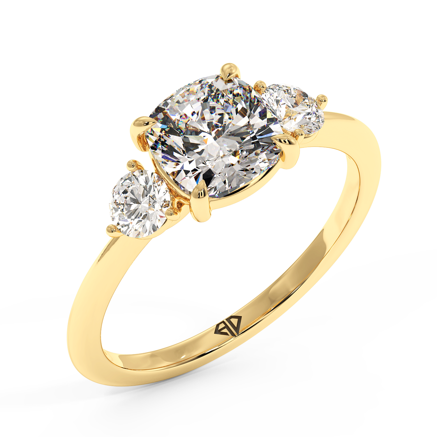 18K Yellow Gold Aida Engagement Ring