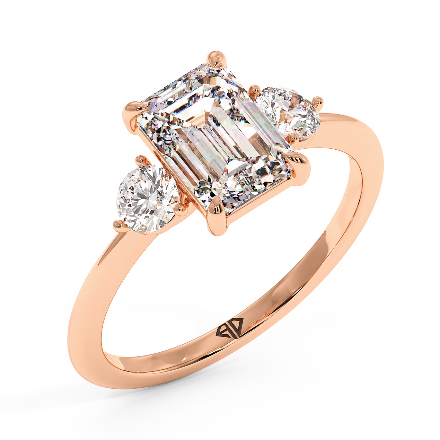 18K Rose Gold Aida Engagement Ring