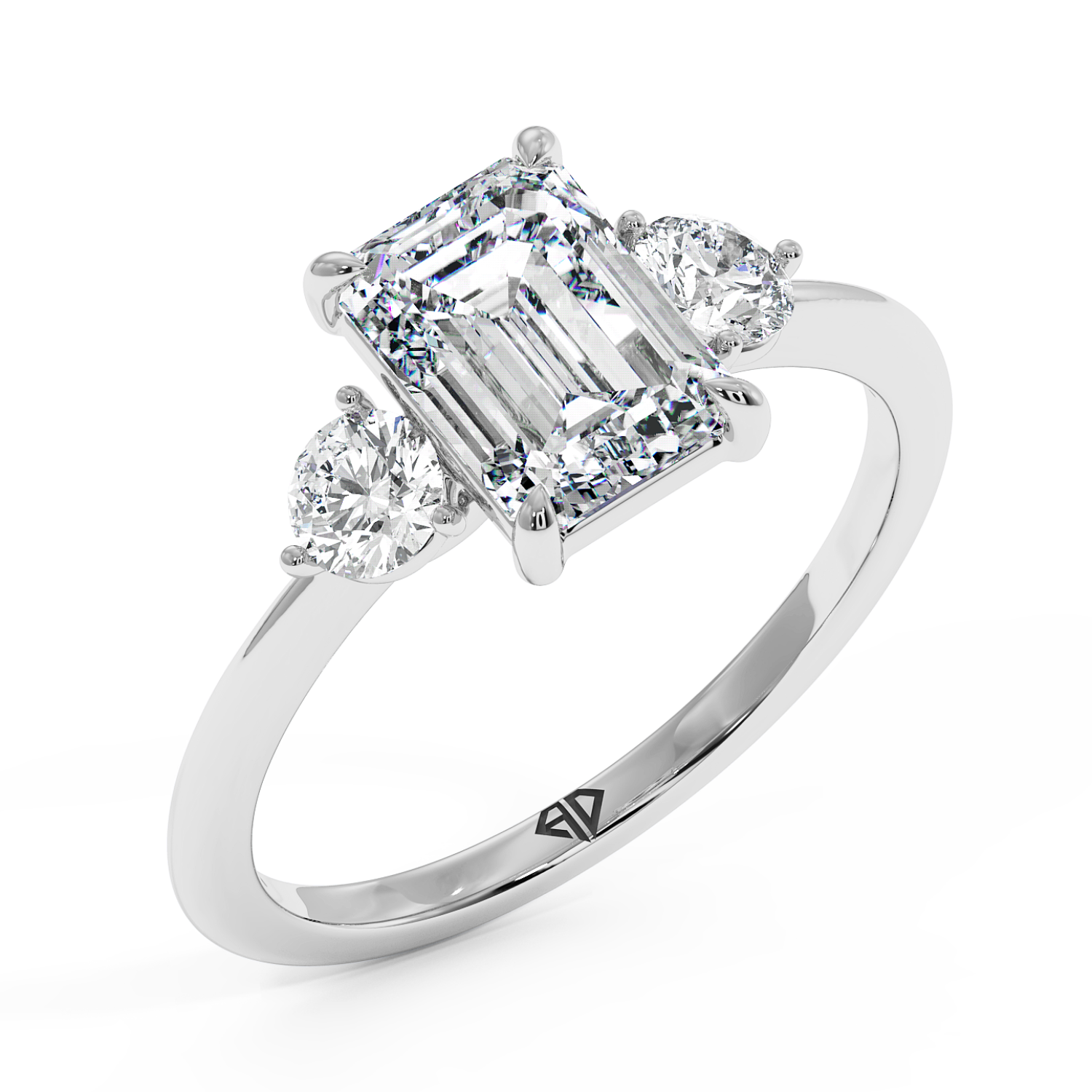 18K White Gold Aida Engagement Ring