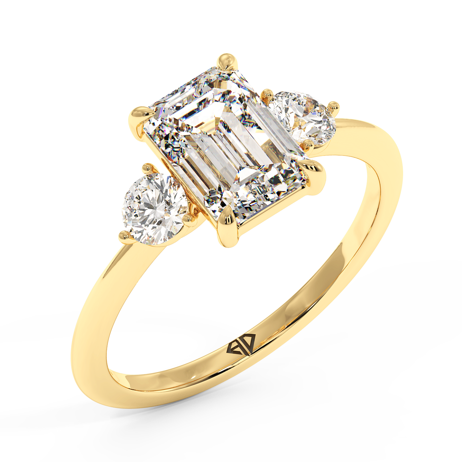 18K Yellow Gold Aida Engagement Ring