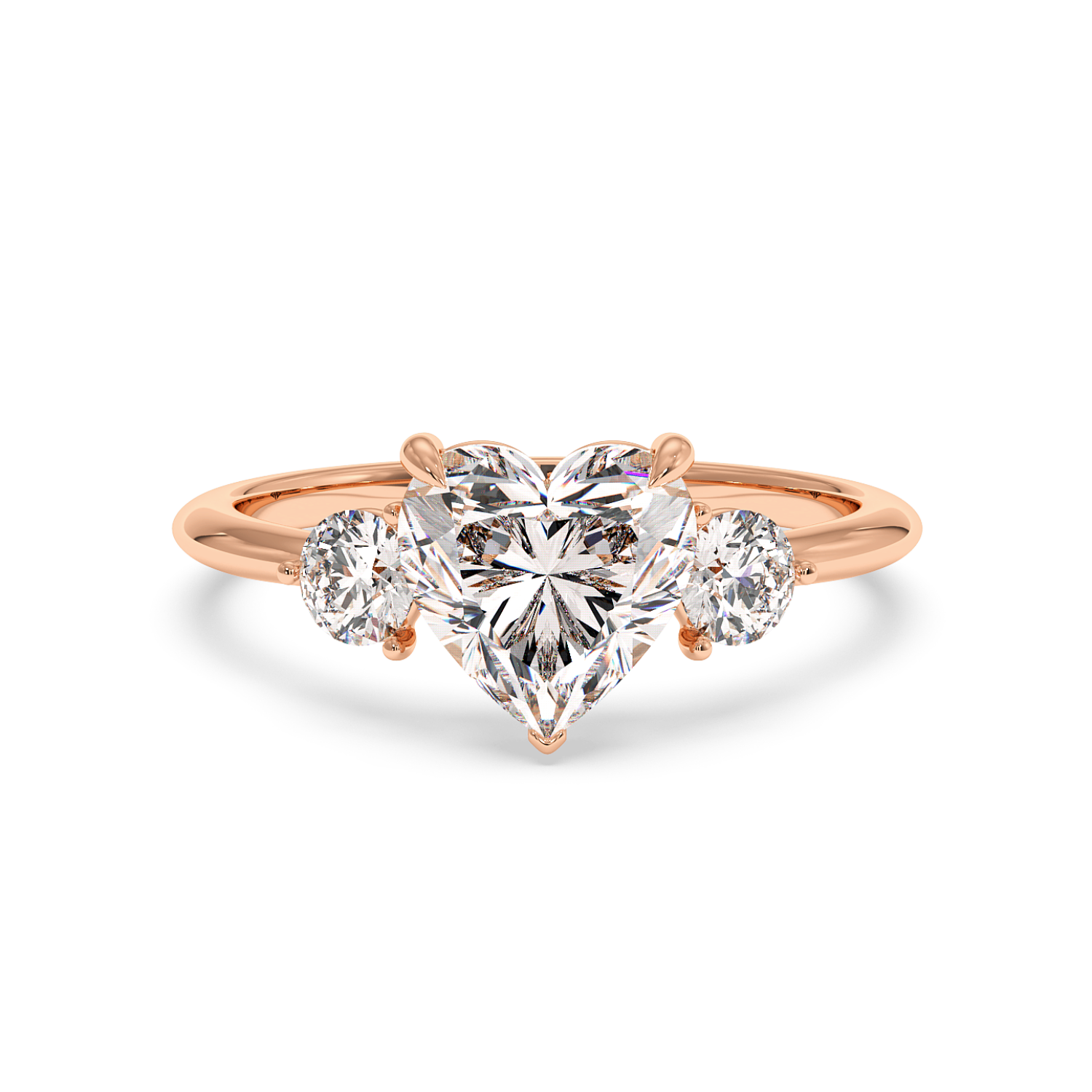 18K Rose Gold Aida Engagement Ring