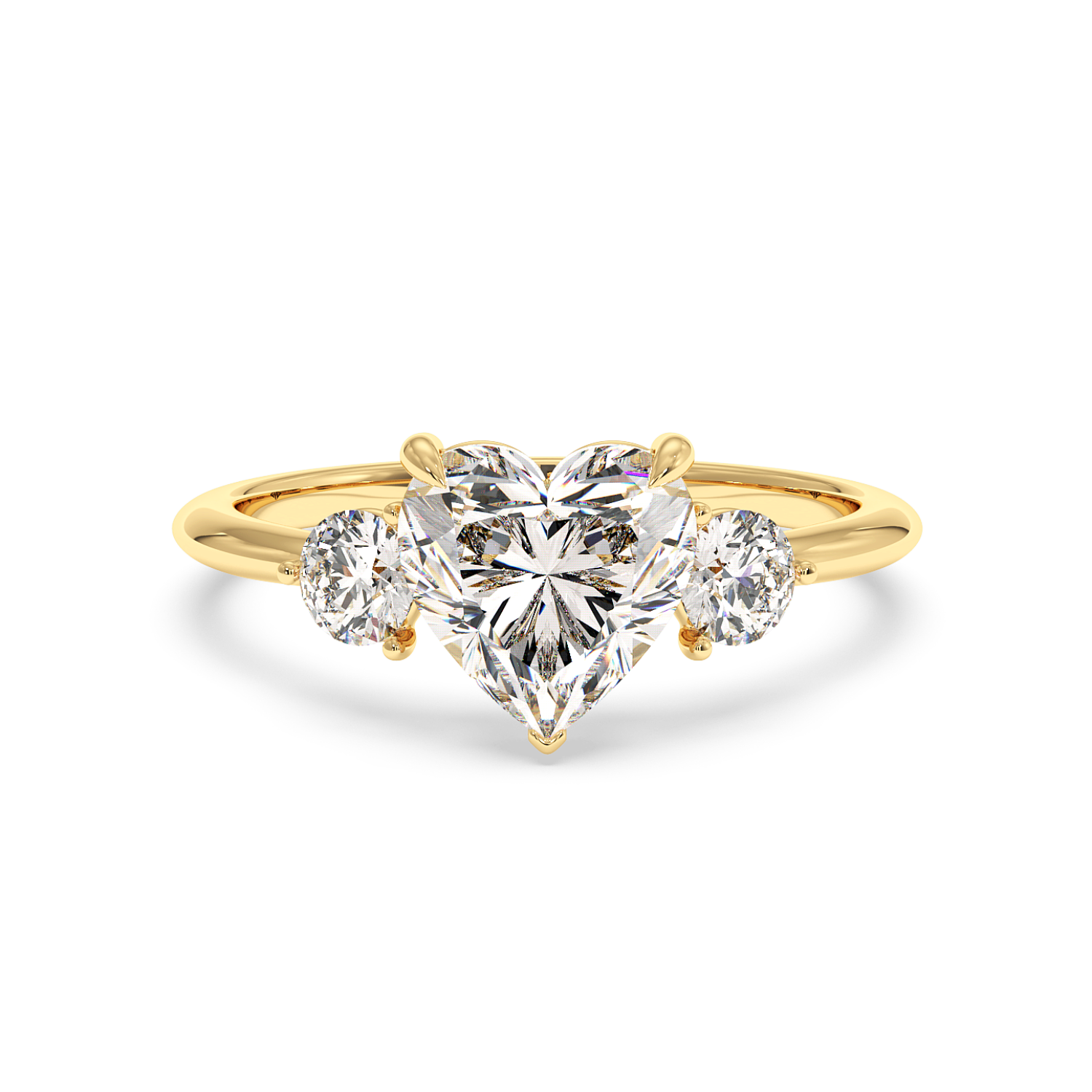 18K Yellow Gold Aida Engagement Ring