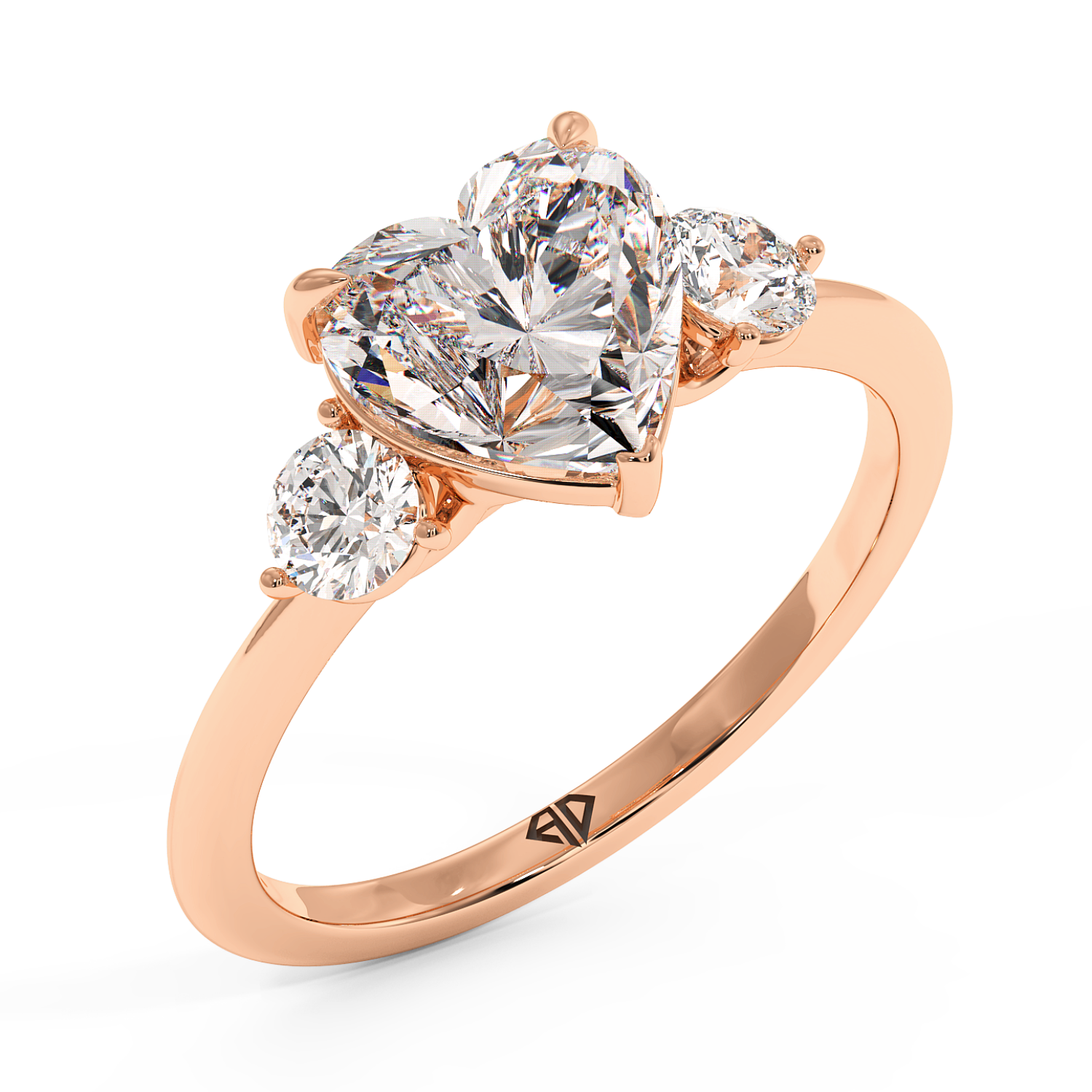 18K Rose Gold Aida Engagement Ring