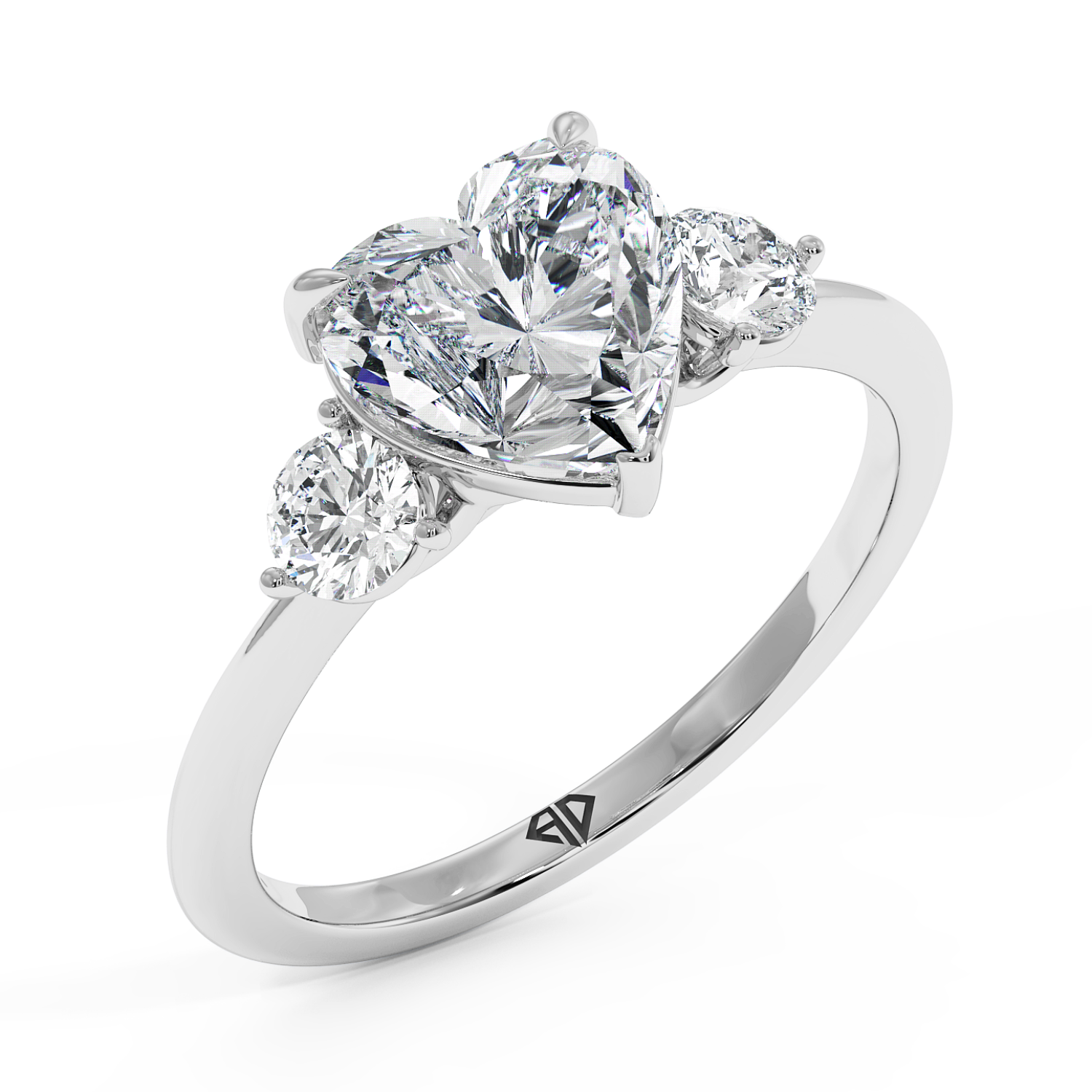 18K White Gold Aida Engagement Ring