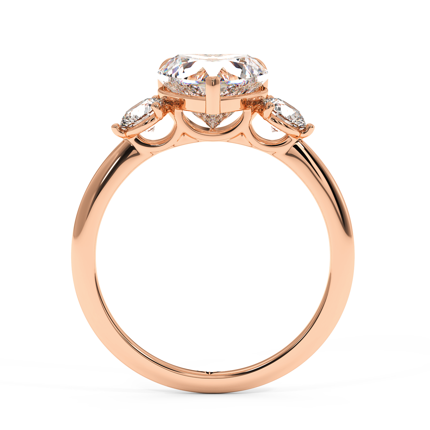 18K Rose Gold Aida Engagement Ring