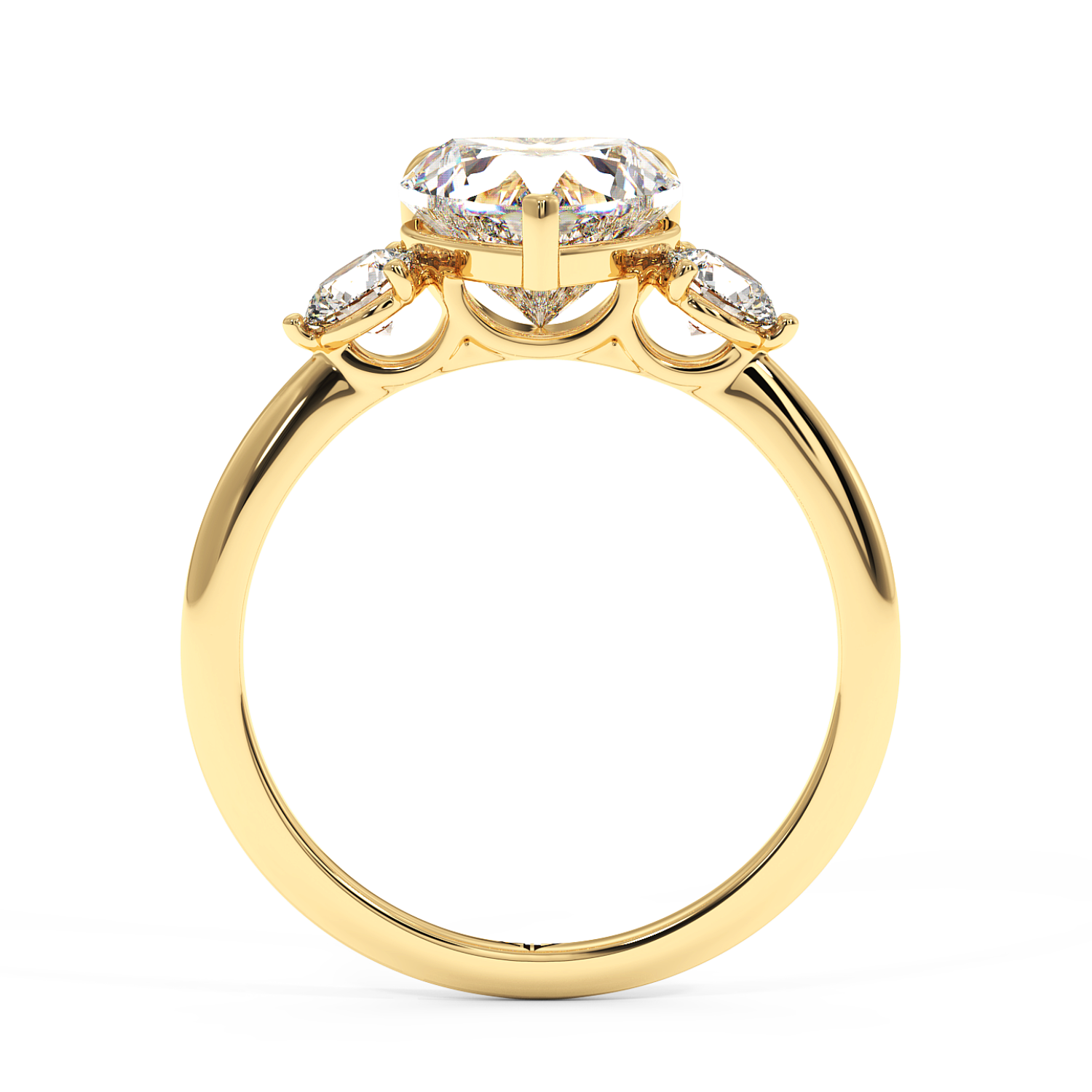 18K Yellow Gold Aida Engagement Ring