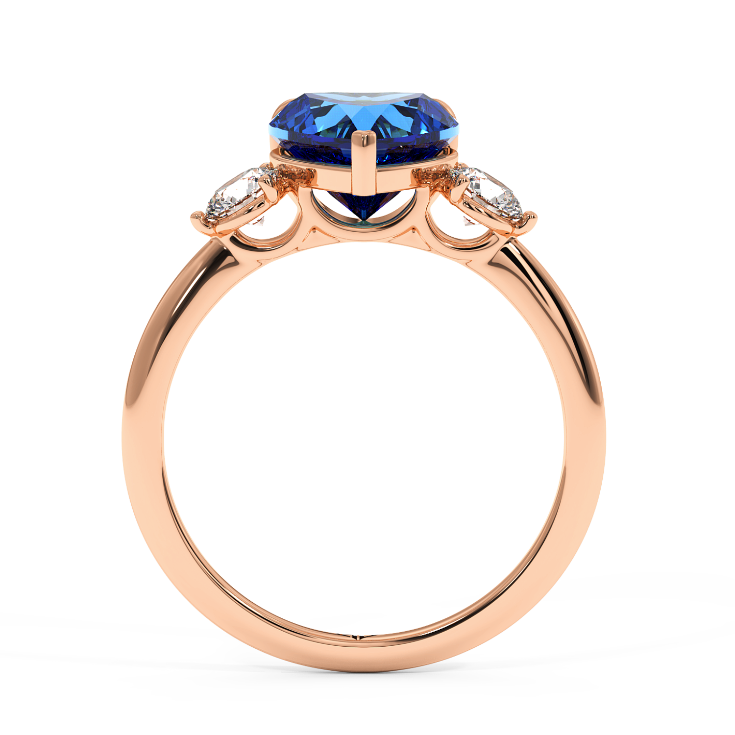 18K Rose Gold Aida Engagement Ring