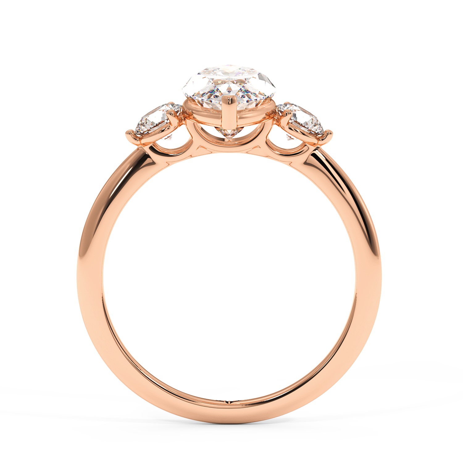 18K Rose Gold Aida Engagement Ring