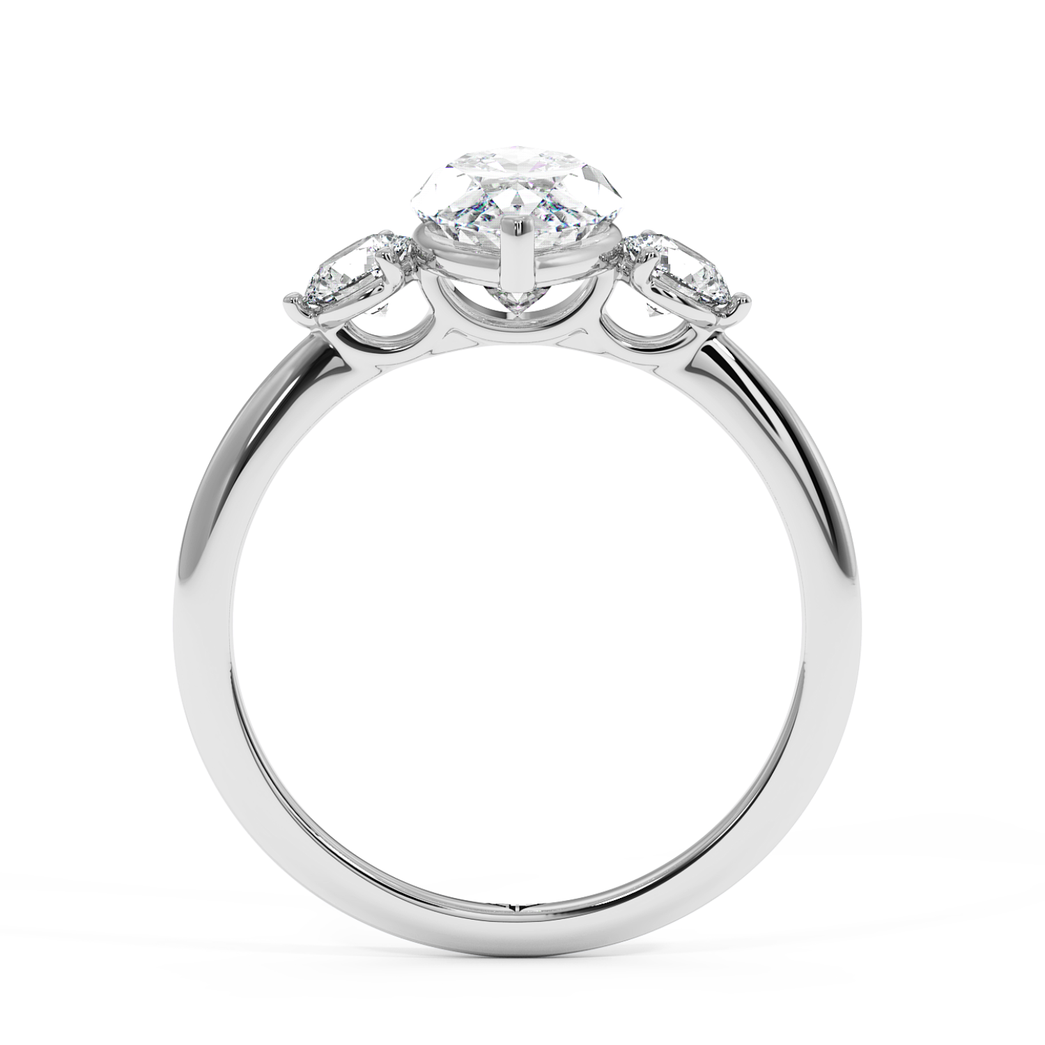 18K White Gold Aida Engagement Ring