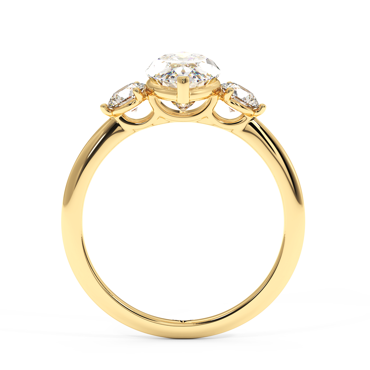 18K Yellow Gold Aida Engagement Ring