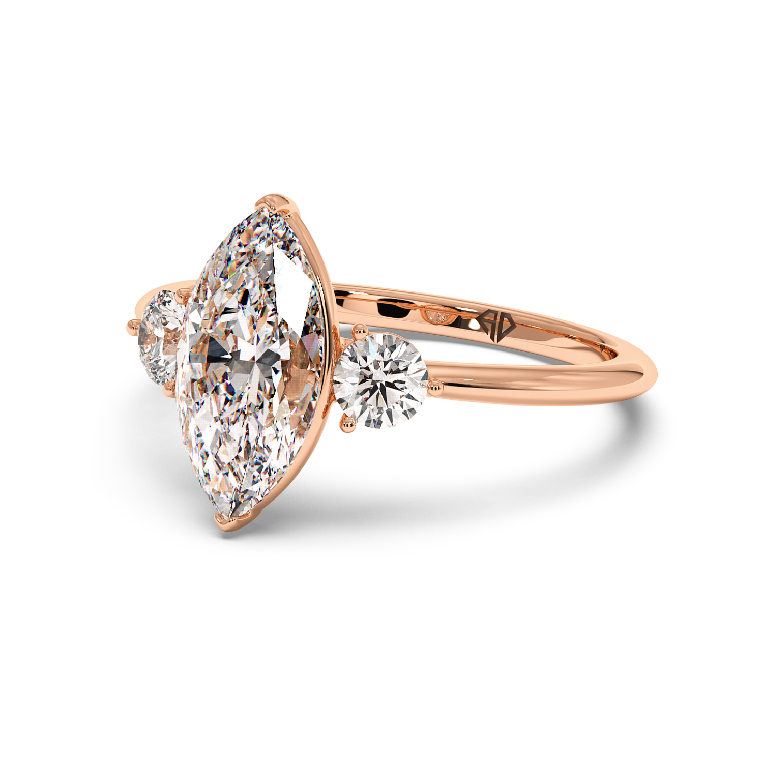 18K Rose Gold Aida Engagement Ring