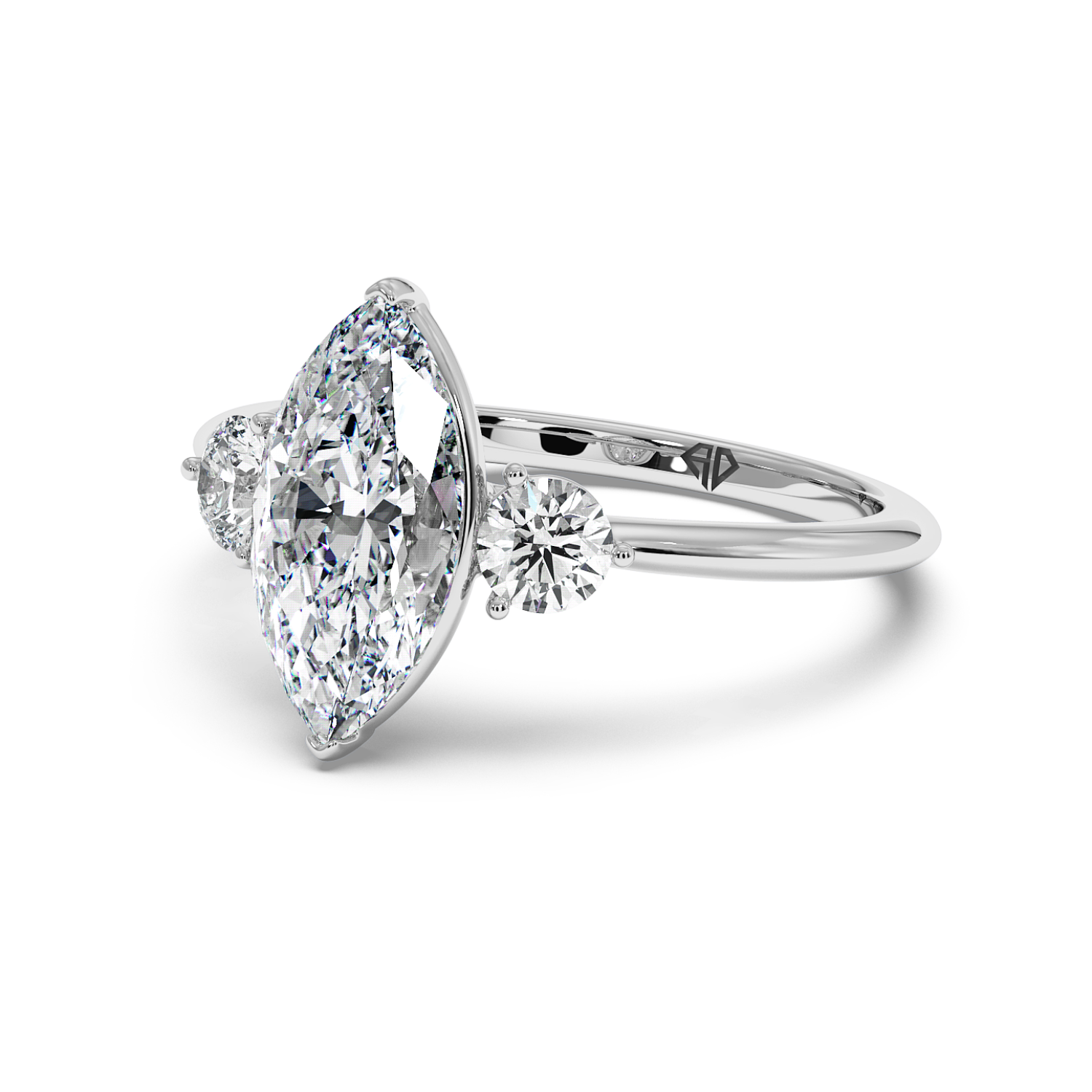 18K White Gold Aida Engagement Ring