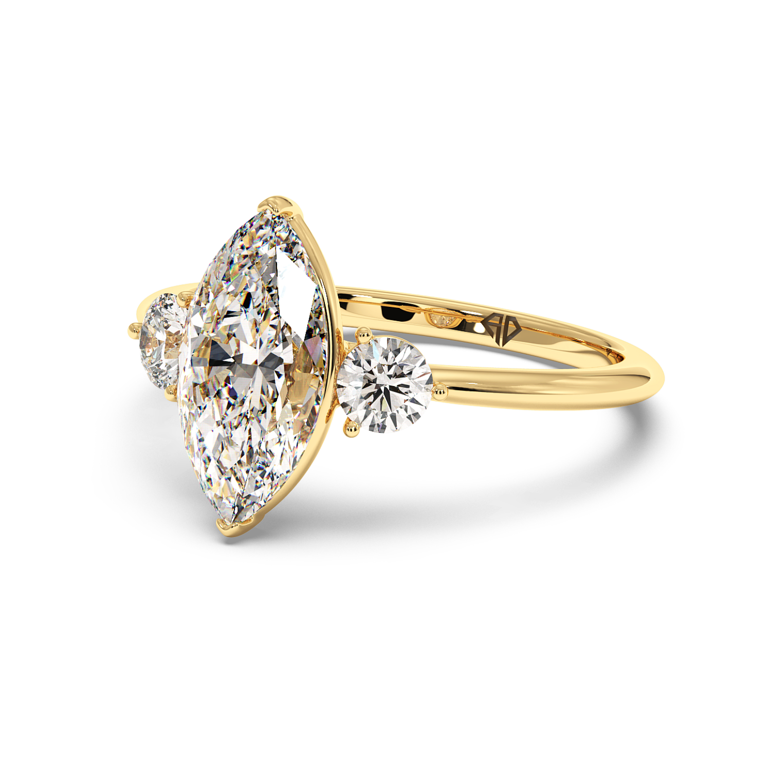 18K Yellow Gold Aida Engagement Ring