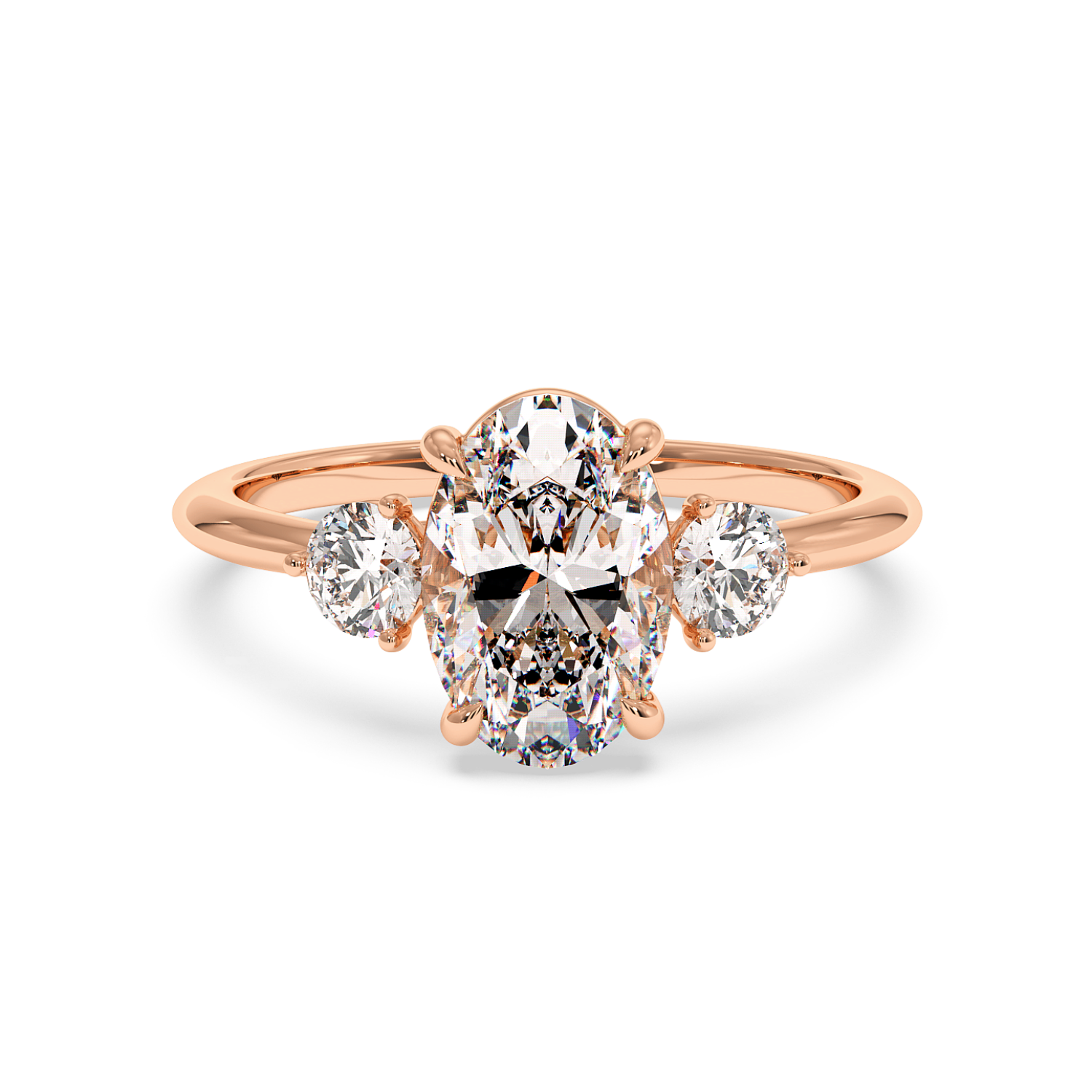 18K Rose Gold Aida Engagement Ring