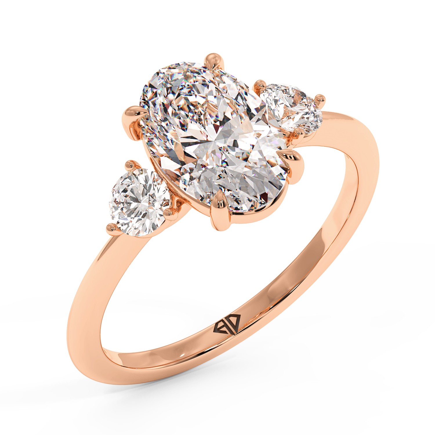 18K Rose Gold Aida Engagement Ring