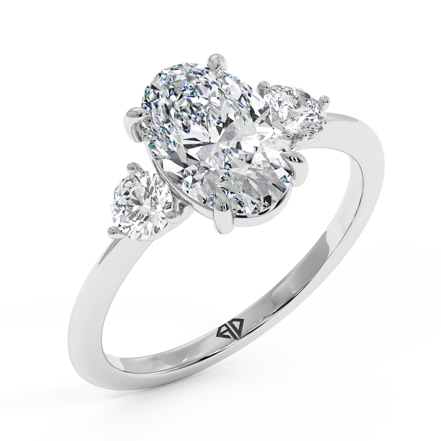 18K White Gold Aida Engagement Ring