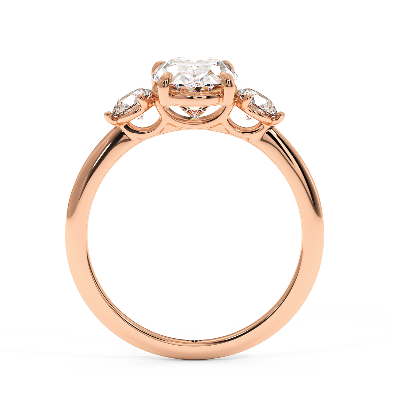 18K Rose Gold Aida Engagement Ring