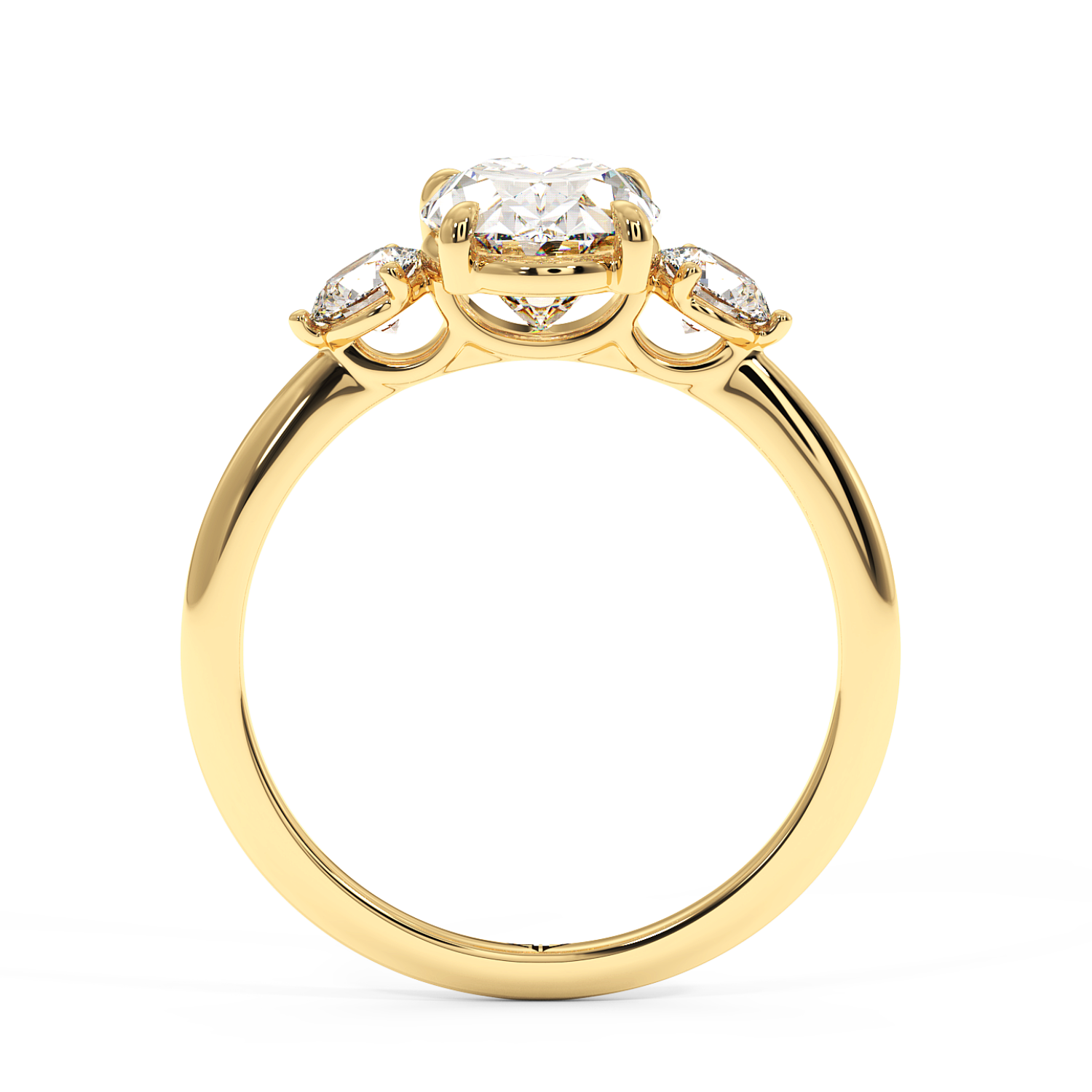 18K Yellow Gold Aida Engagement Ring