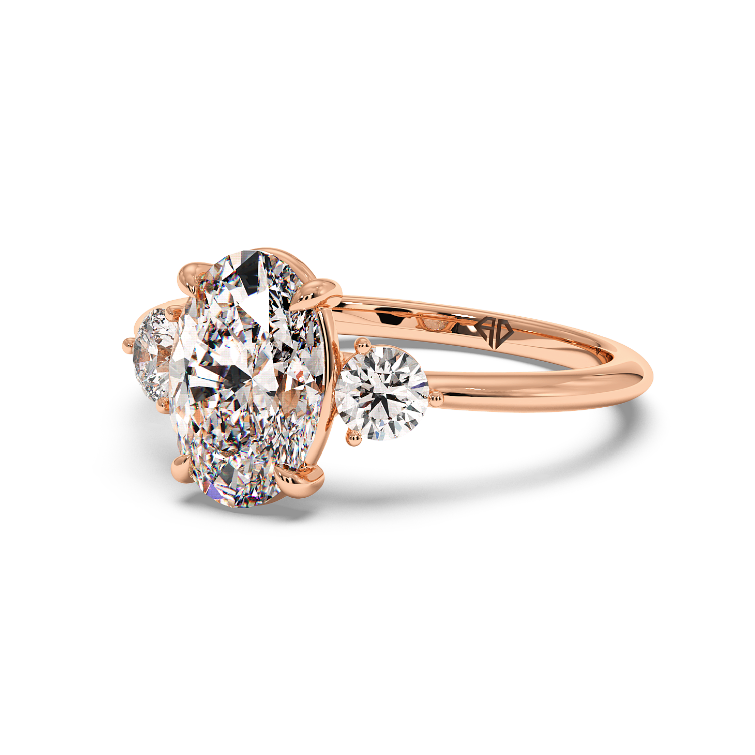 18K Rose Gold Aida Engagement Ring