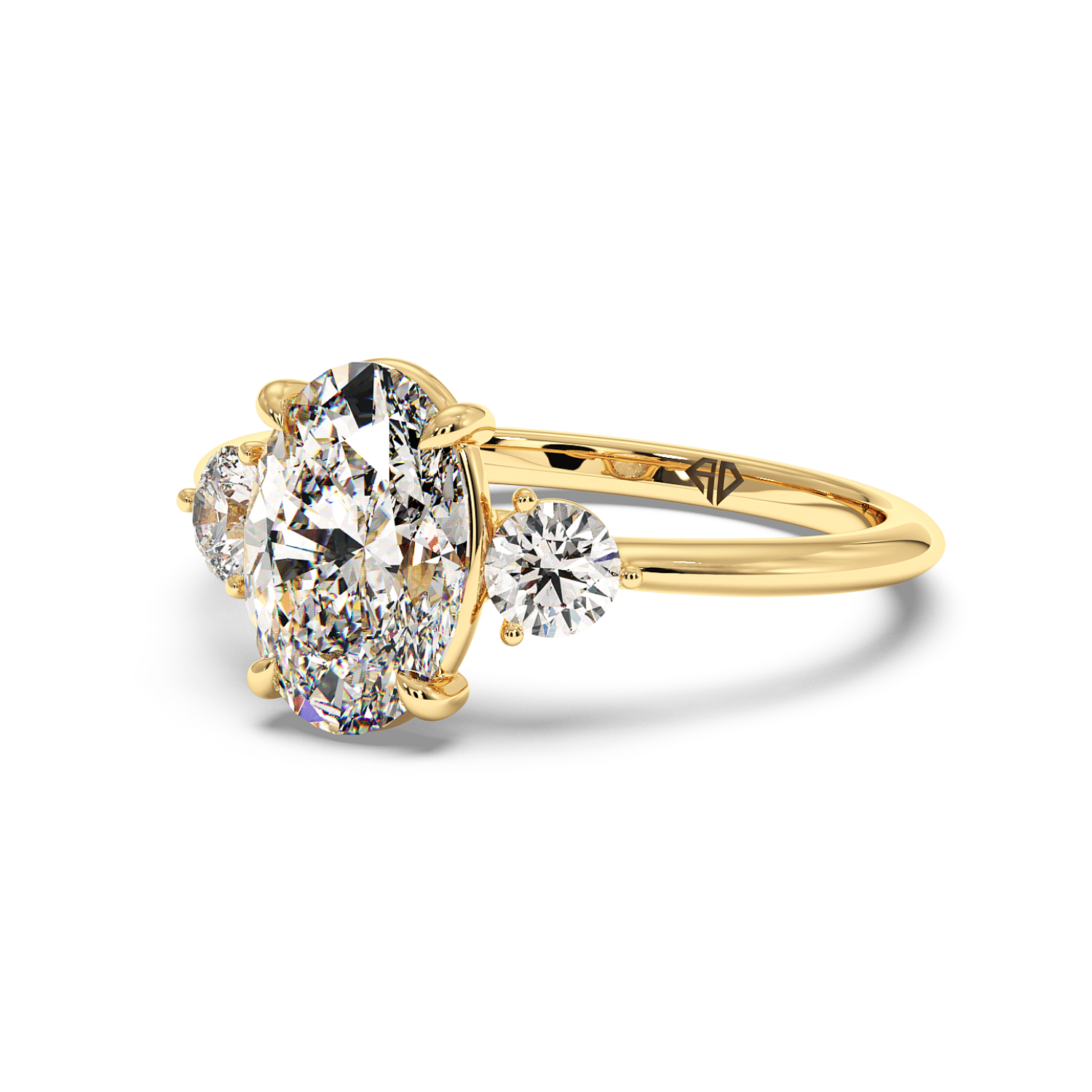 18K Yellow Gold Aida Engagement Ring