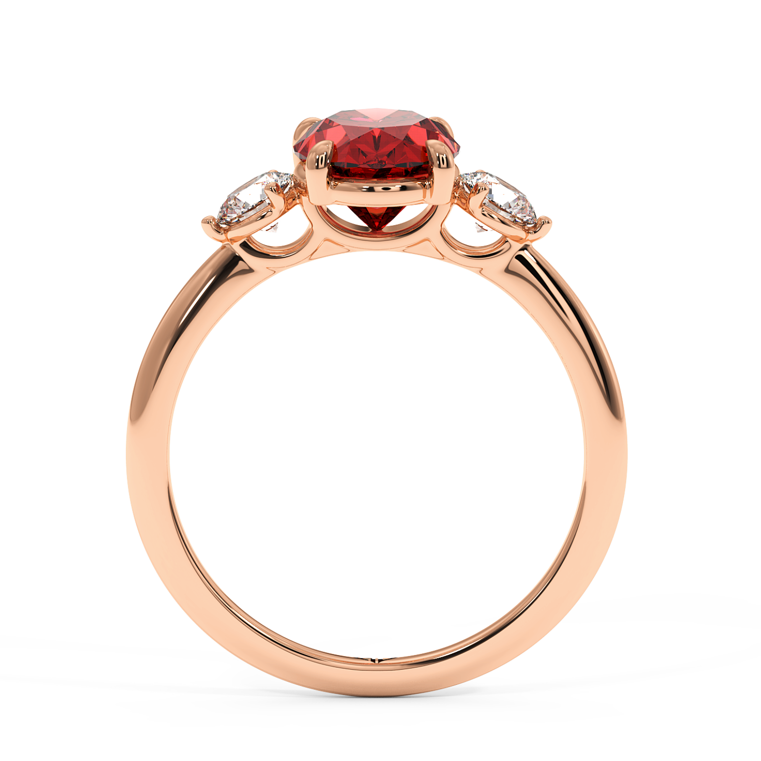 18K Rose Gold Aida Engagement Ring