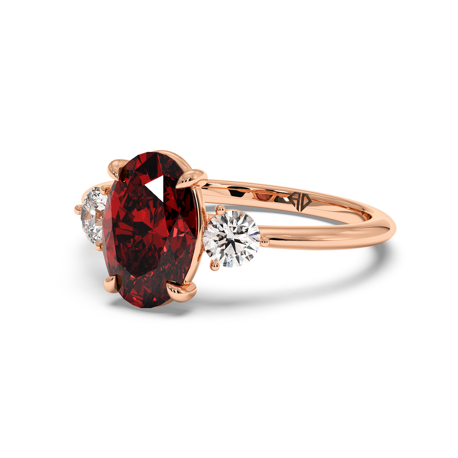 18K Rose Gold Aida Engagement Ring