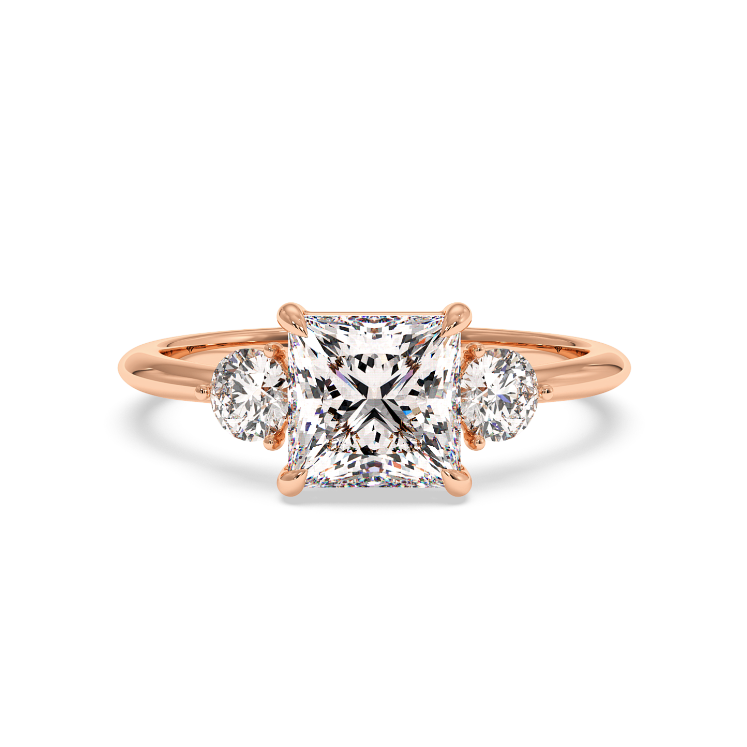 18K Rose Gold Aida Engagement Ring