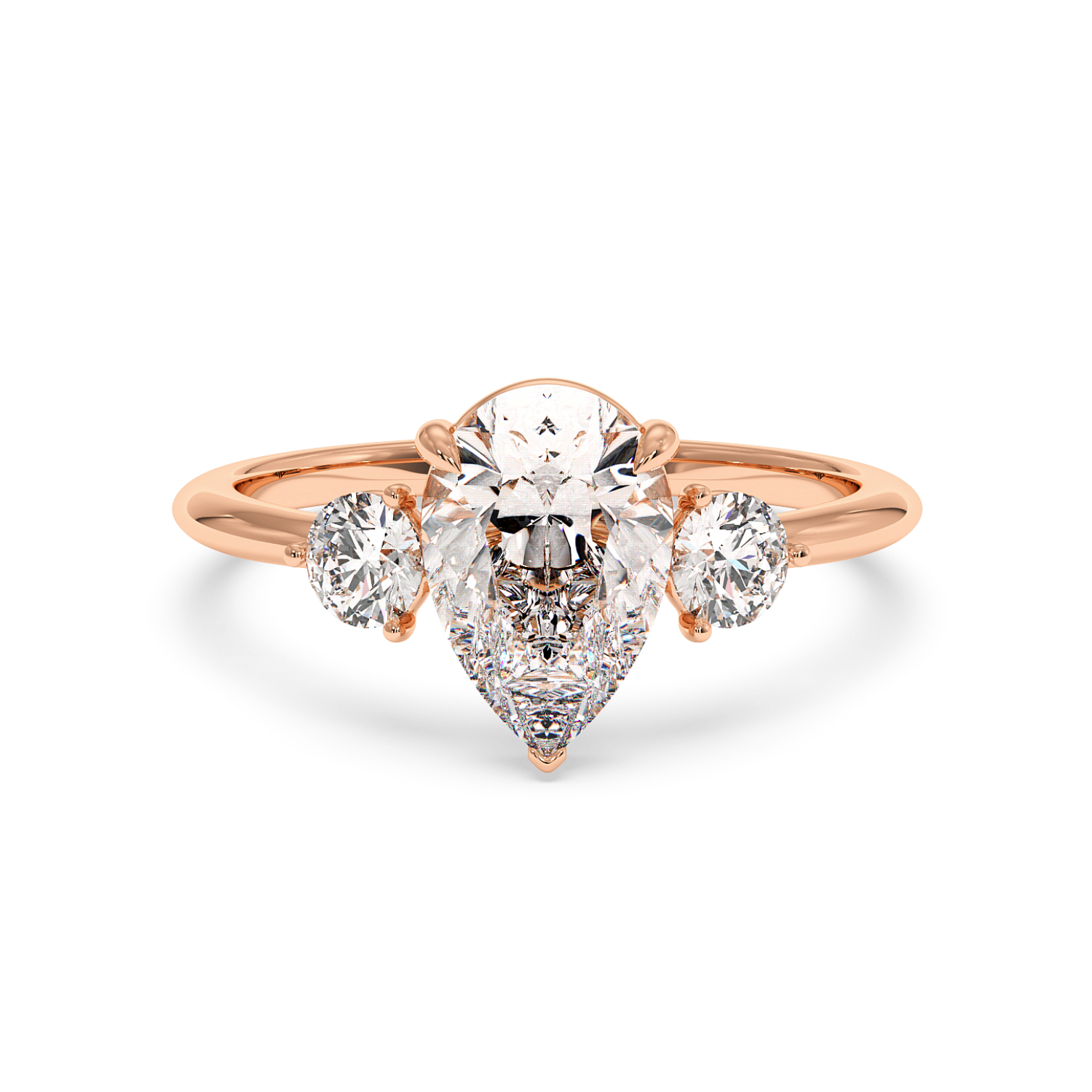 18K Rose Gold Aida Engagement Ring