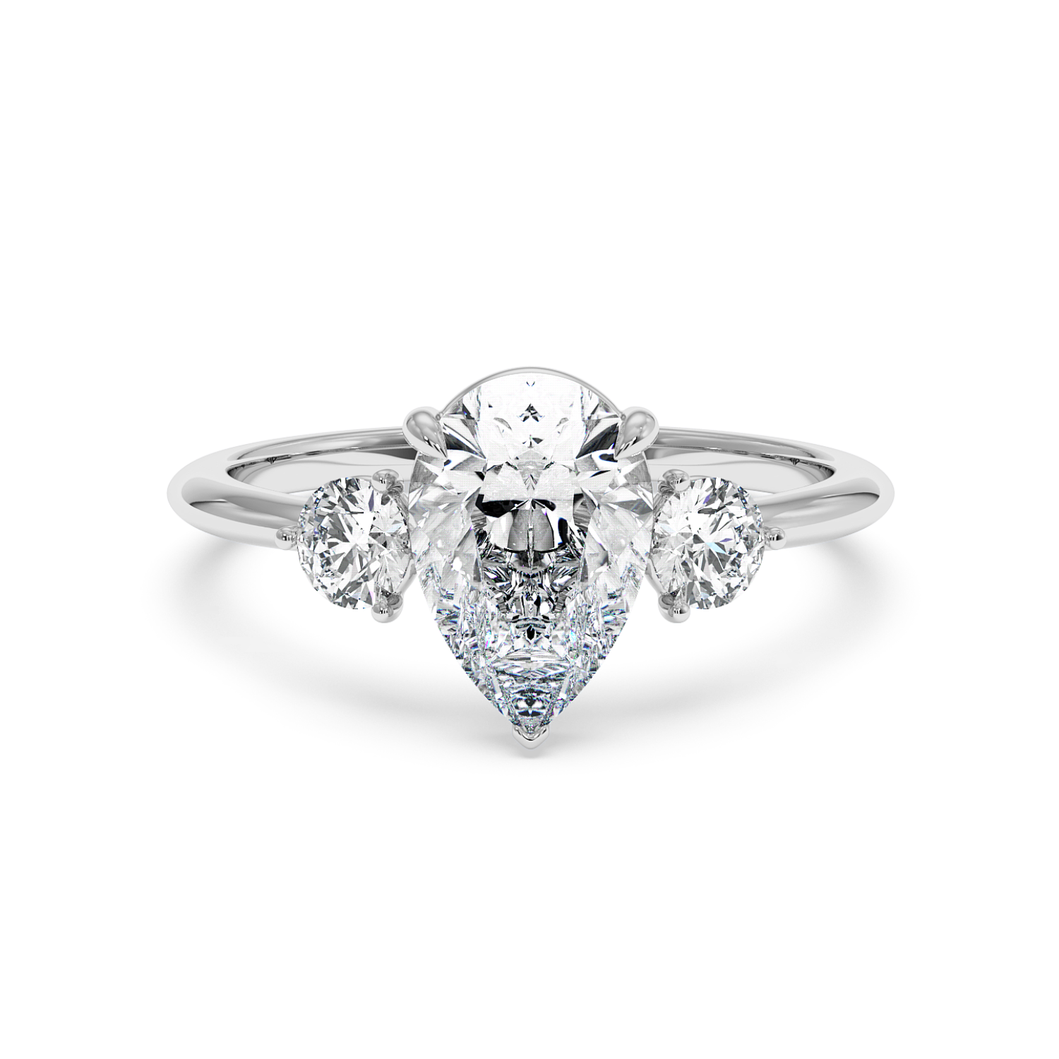 18K White Gold Aida Engagement Ring