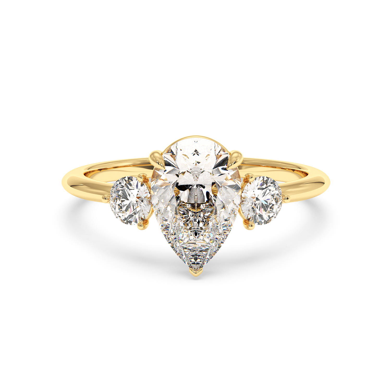 18K Yellow Gold Aida Engagement Ring